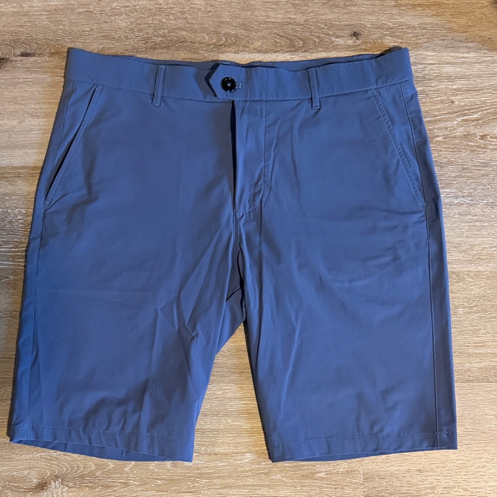 Greyson Men's Slate Blue Flat Front Shorts
